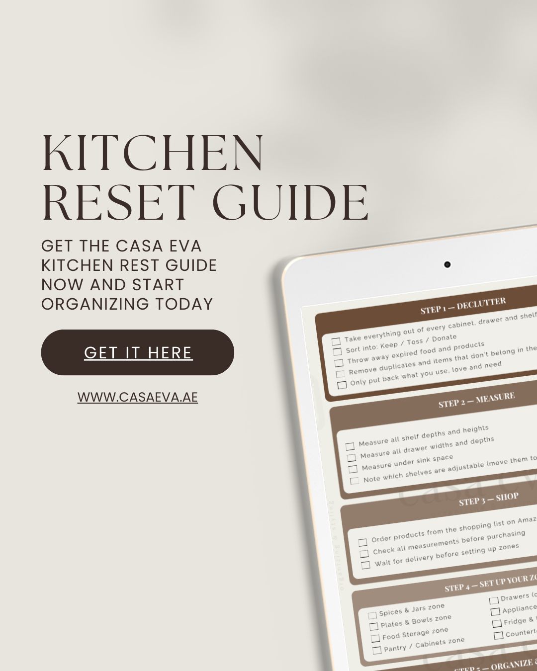 The Casa Eva Kitchen Reset Guide