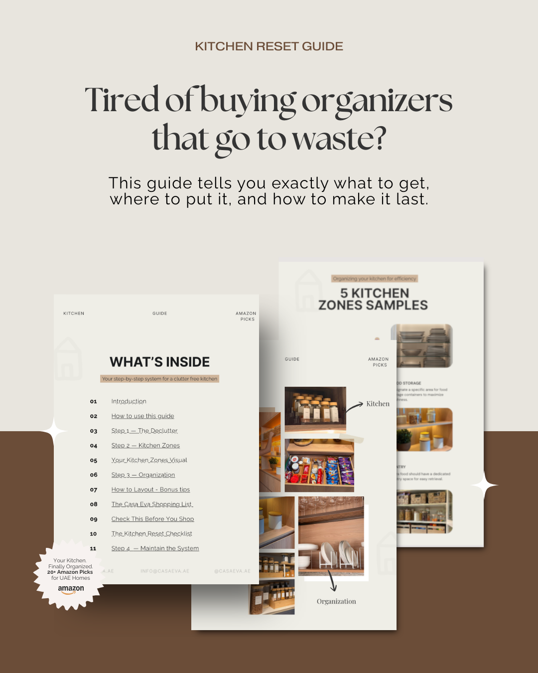 Kitchen organization guide for UAE Homes | Casa Eva Dubai Home Organizing & Styling, Move-in services & decluttering